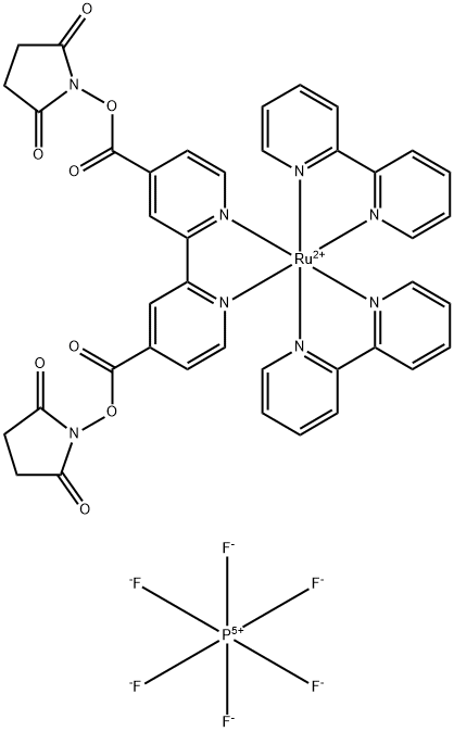 160525-49-5 二(2,2`-二联吡啶)-4,4`-二羰基二联吡啶-钌二(N-琥珀酰亚胺酯)二(六氟磷酸盐)