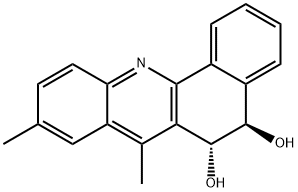 TRANS-5,6-DIHYDRO-5,6-DIHYDROXY-7,9-DIMETHYLBENZ[C]ACRIDINE 结构式