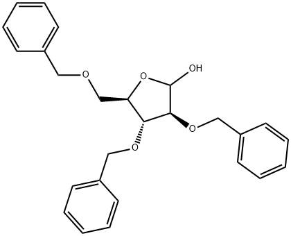2,3,5-tri-O-benzyl-D-arabinofuranose Structure