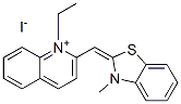 1-ethyl-2-[(3-methyl-3H-benzothiazol-2-ylidene)methyl]quinolinium iodide Structure