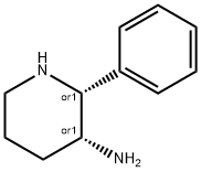 cis-3-Amino-2-phenylpiperidine,160551-72-4,结构式