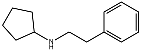 N-(2-phenylethyl)cyclopentanamine 结构式