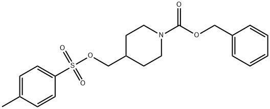 4-(对甲苯磺酰基氧基甲基)-N-(苄氧羰基)哌啶 结构式