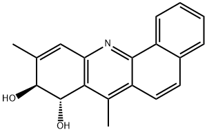 TRANS-8,9-DIHYDRO-8,9-DIHYDROXY-7,10-DIMETHYLBENZ[C]ACRIDINE 化学構造式