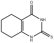 2-スルファニル-5,6,7,8-テトラヒドロ-4-キナゾリノール 化学構造式
