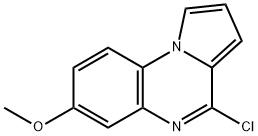 6-クロロ-3-メトキシピロロ[1,2-A]キノキサリン 化学構造式