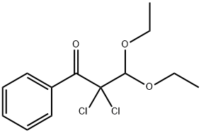 2,2-dichloro-3,3-diethoxy-1-phenylpropan-1-one Structure