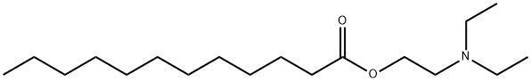 2-(diethylamino)ethyl laurate Struktur