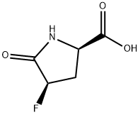 D-Proline, 4-fluoro-5-oxo-, (4R)- (9CI),160705-72-6,结构式