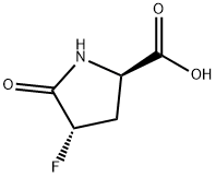 D-Proline, 4-fluoro-5-oxo-, (4S)- (9CI) 化学構造式