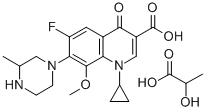 ガチフロキサシン 化学構造式