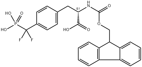 N-Α-FMOC-4-(膦酰基二氟甲基)-L-苯基丙氨酸, 160751-44-0, 结构式