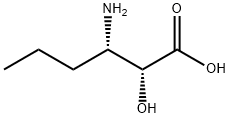 (2R,3S)-3-氨基-2-羟基己酸, 160801-75-2, 结构式