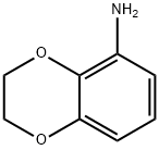 2,3-ジヒドロ-1,4-ベンゾジオキシン-5-アミン 化学構造式