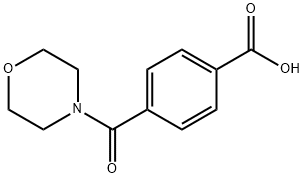 4-(4-吗啉羰基)苯甲酸,160816-43-3,结构式