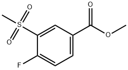 Methyl 4-Fluoro-3-(Methylsulfonyl)benzoate Struktur