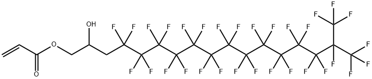 4,4,5,5,6,6,7,7,8,8,9,9,10,10,11,11,12,12,13,13,14,14,15,15,16,17,17,17-octacosafluoro-2-hydroxy-16-(trifluoromethyl)heptadecyl acrylate Structure