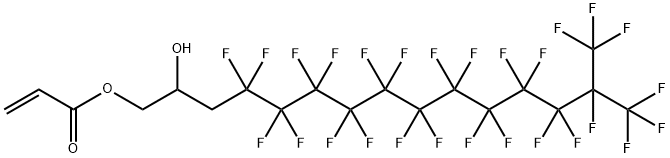 4,4,5,5,6,6,7,7,8,8,9,9,10,10,11,11,12,12,13,13,14,15,15,15-tetracosafluoro-2-hydroxy-14-(trifluoromethyl)pentadecyl acrylate,16083-87-7,结构式