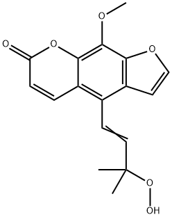 160858-31-1 4-(3-hydroperoxy-3-methyl-1-butenyl)-9-methoxy-7H-furo(3,2-g)(1)benzopyran-7-one