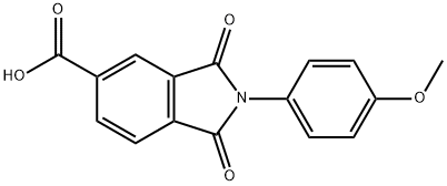 2-(4-Methoxyphenyl)-1,3-dioxoisoindoline-5-carboxylic acid Structure