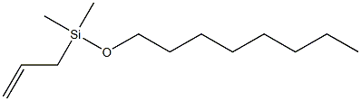 1-Dimethyl(prop-2-enyl)silyloxyoctane,160882-62-2,结构式