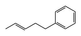 [(E)-3-Pentenyl]benzene Structure