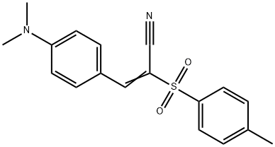 (E)-3-[4-(dimethylamino)phenyl]-2-[(4-methylphenyl)sulfonyl]-2-propenenitrile|
