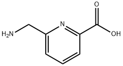 6-(氨基甲基)皮考啉酸, 160939-17-3, 结构式