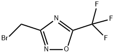 3-(溴甲基)-5-(三氟甲基)-1,2,4-恶二唑,1609396-23-7,结构式