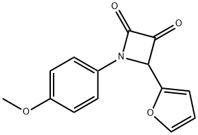 4-(2-FURANYL)-1-(4-METHOXYPHENYL)-2,3-AZETIDINEDIONE Struktur