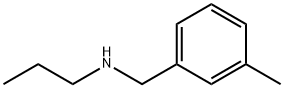 [(3-メチルフェニル)メチル](プロピル)アミン 化学構造式