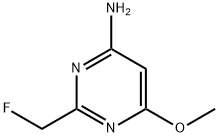 Pyrimidine,  4-amino-2-(fluoromethyl)-6-methoxy-  (8CI) Struktur
