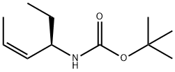 Carbamic acid, (1-ethyl-2-butenyl)-, 1,1-dimethylethyl ester, [R-(Z)]- (9CI) Structure