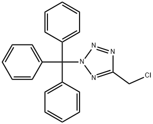 5-CHLOROMETHYL-2-TRITYL-2H-TETRAZOLE 结构式