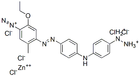 6-(4-(4-diazonioanilino)phenylazo)-4-ethoxytoluene-3-diazonium zinc chloride ,16103-04-1,结构式