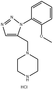 1-{[1-(2-Methoxyphenyl)-1H-1,2,3-triazol-5-yl]methyl}piperazine dihydrochloride Structure