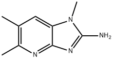 2-氨基-1,5,6-三甲基咪唑[4,5 - B]吡啶, 161091-55-0, 结构式