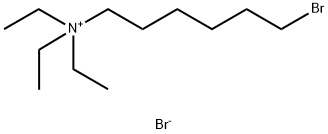 6-ブロモヘキシルトリエチルアンモニウムブロミド 化学構造式