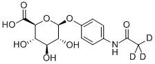 4-グルクロノシドアセトアニリド 化学構造式