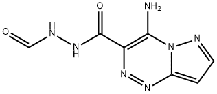 N'-Formyl-4-aminopyrazolo[5,1-c][1,2,4]triazine-3-carbohydrazide Struktur