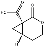 3-Oxabicyclo[4.1.0]heptane-1-carboxylicacid,2-oxo-,(1R)-(9CI) 结构式