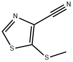 4-Thiazolecarbonitrile,  5-(methylthio)- Structure