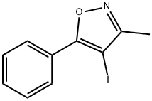 4-ヨード-3-メチル-5-フェニルイソオキサゾール 化学構造式