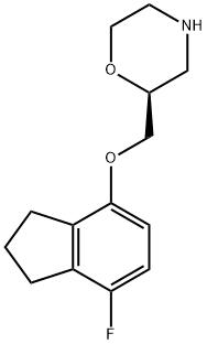 (2S)-2-[(7-fluoro-2,3-dihydro-1H-inden-4-yl)oxymethyl]morpholine|