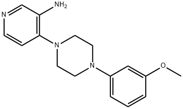 4-[4-(3-Methoxyphenyl)-1-piperazinyl]-3-pyridinamine Struktur