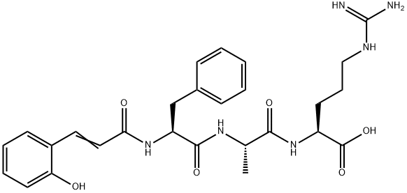 2-coumaroylphenylalanyl-alanyl-arginine Structure