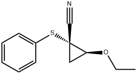 Cyclopropanecarbonitrile, 2-ethoxy-1-(phenylthio)-, cis- (9CI)|