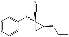 시클로프로판카르보니트릴,2-에톡시-1-(페닐티오)-,트랜스-(9CI)