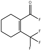 1-Cyclohexene-1-carbonylfluoride,2-(trifluoromethyl)-(9CI) Structure