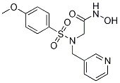 AcetaMide, N-hydroxy-2-[[(4-Methoxyphenyl)sulfonyl](3-pyridinylMethyl)aMino]- Struktur